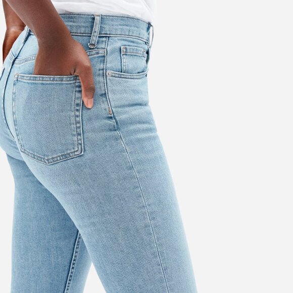Everlane High-Rise Straight Jeans β Light Blue Wash β Size 27 Regular - Picture 7 of 7